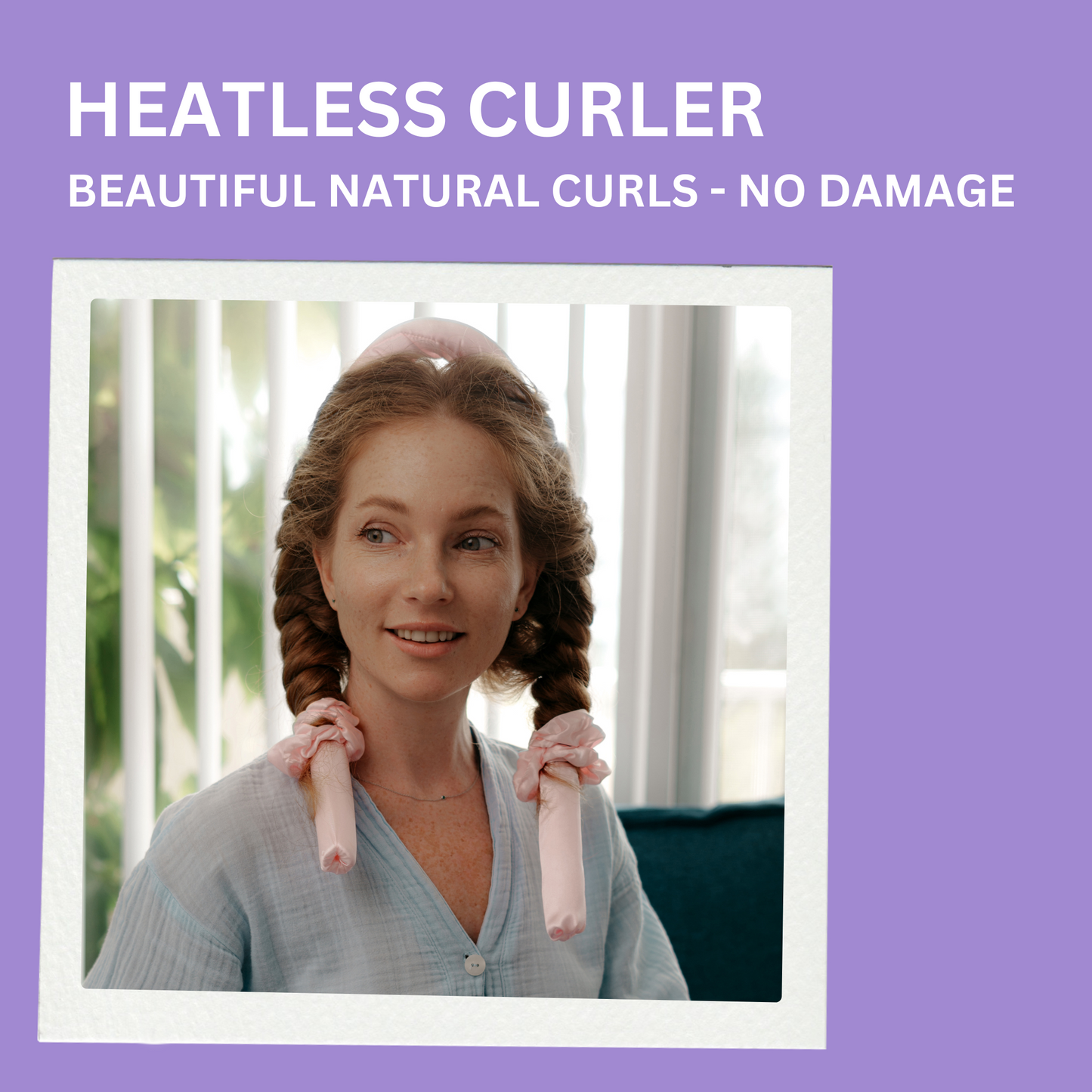 Heatless Curler & Satin Scrunchy Bundle