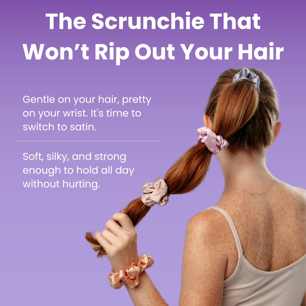 Satin Scrunchie - 5 Pack