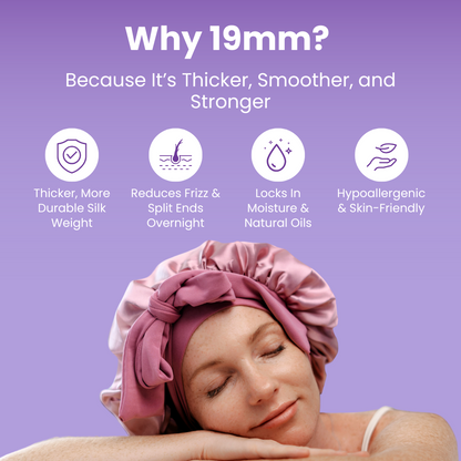 All-Night Silk Bonnet (19mm Mulberry Silk)