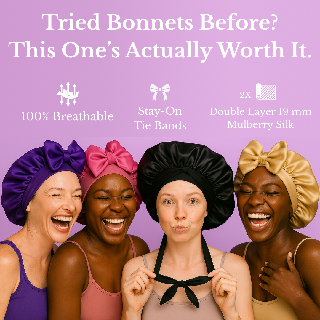 All-Night Silk Bonnet (19mm Mulberry Silk)