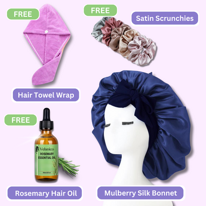 Silk Bonnet Hair Health Bundle (3 FREE Gifts)