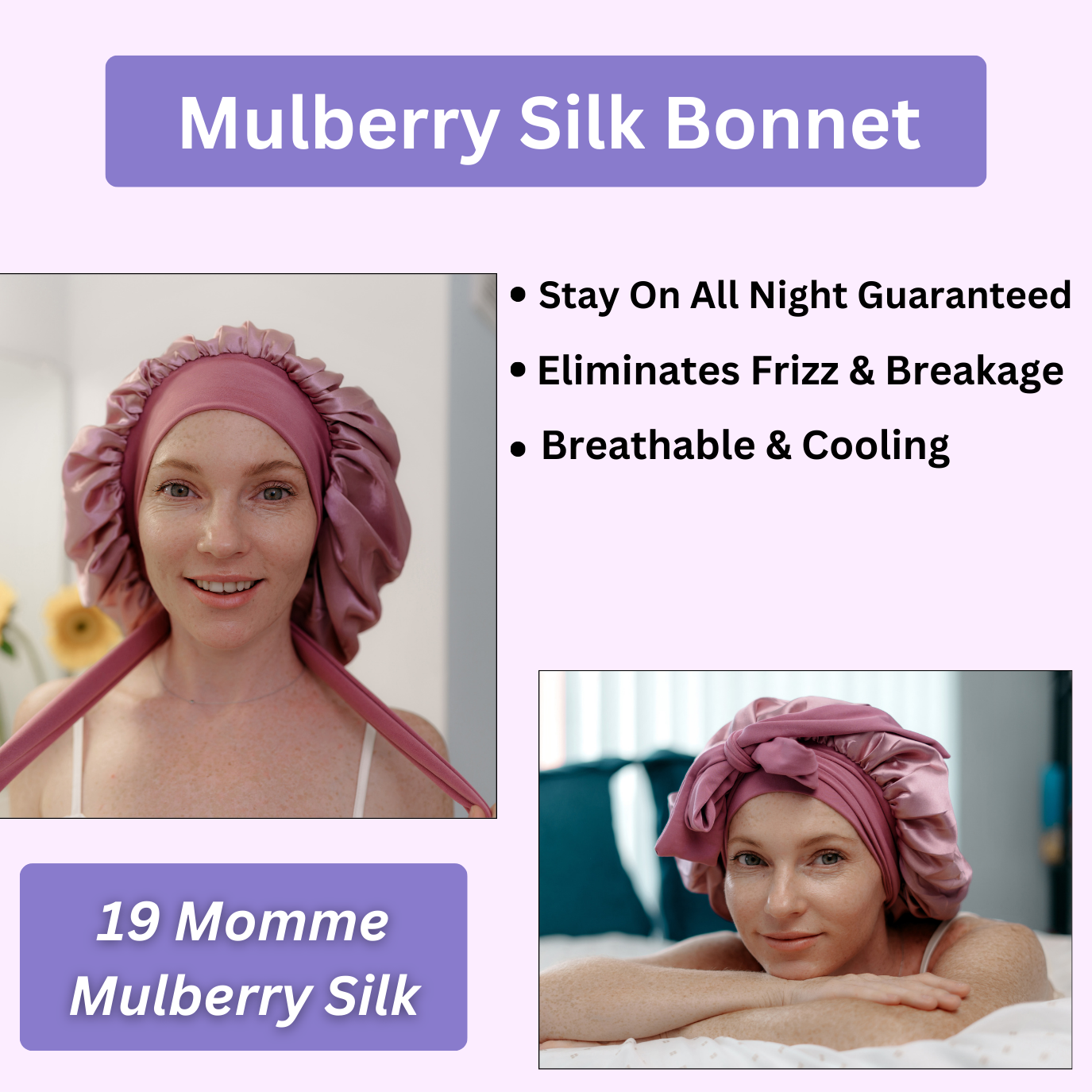 Silk Bonnet Hair Health Bundle (3 FREE Gifts)