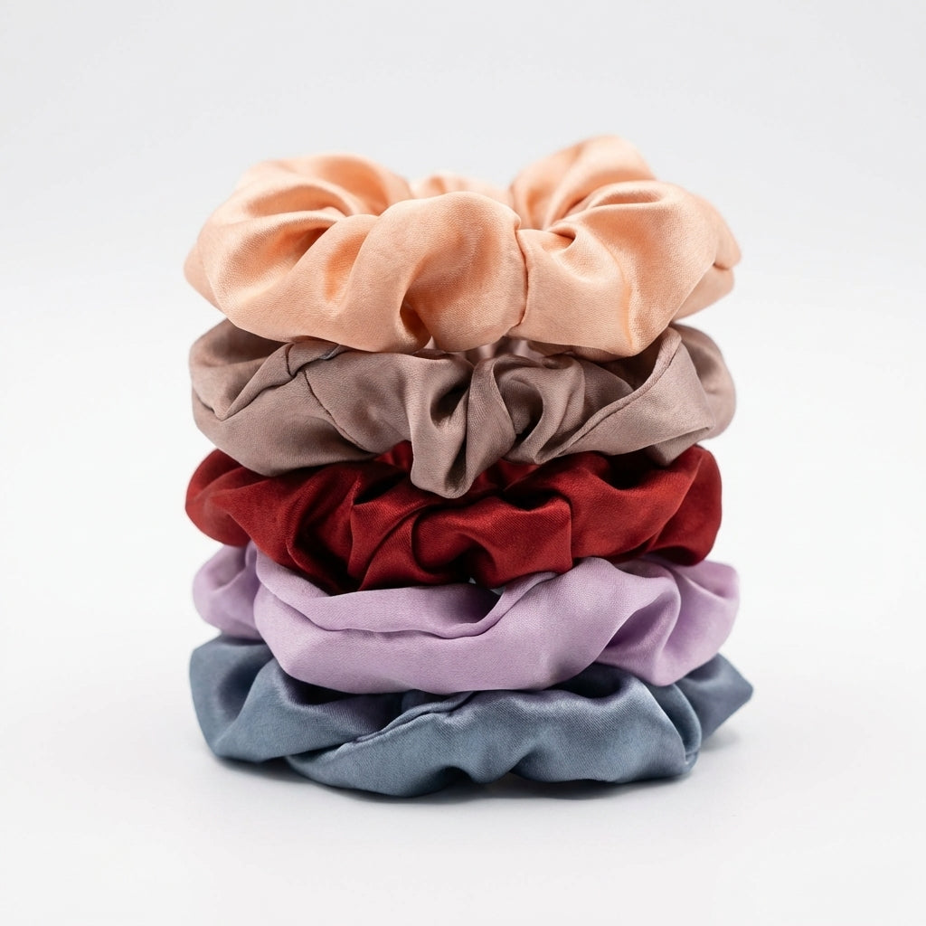 Silk Scrunchie - 5 Pack
